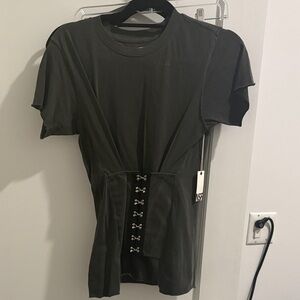 NSF Jorji Tee in Pigment Black color